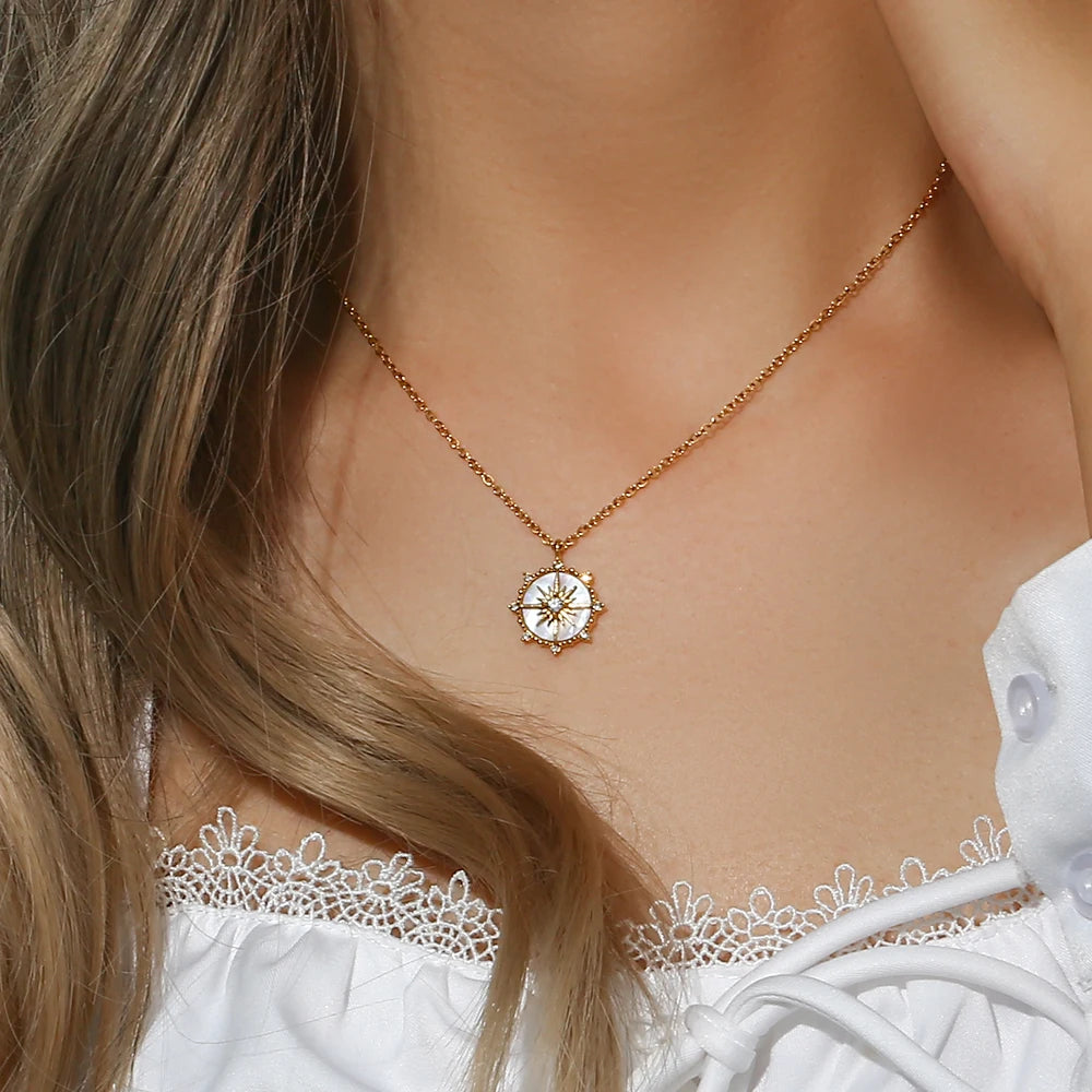 18k Fortune Wheel Necklace