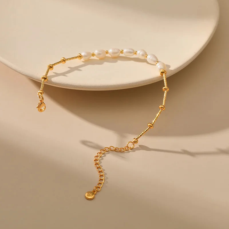 18k Pearl Rod Bracelet