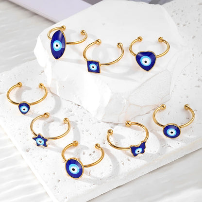 Open Evil Eye Shape Rings