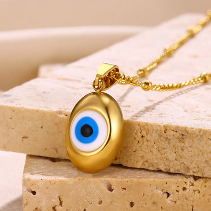 Modern Evil Eye Necklace