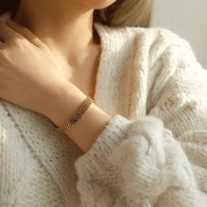 Textured Watch Belt Bracelet