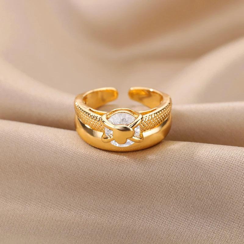 18k Golden Radiance Ring