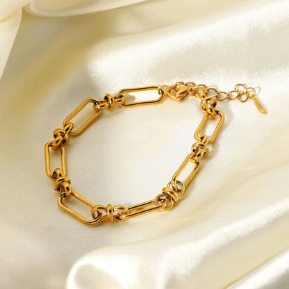 18k Knot Chain Bracelet