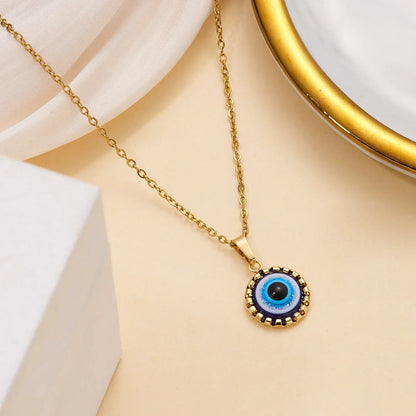 Dainty Evil Eye Necklace & Earrings