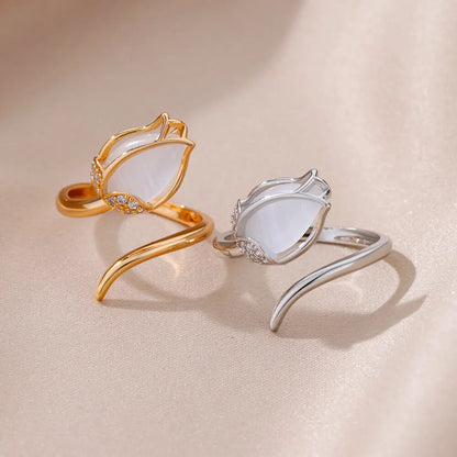 Adjustable Tulip Ring