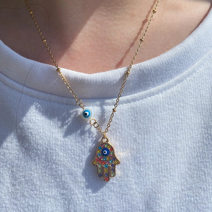 Colorful Evil Eye Necklace