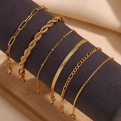 18k Modern Chain Bracelets