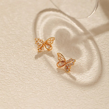 18k Luxe Butterfly Earrings