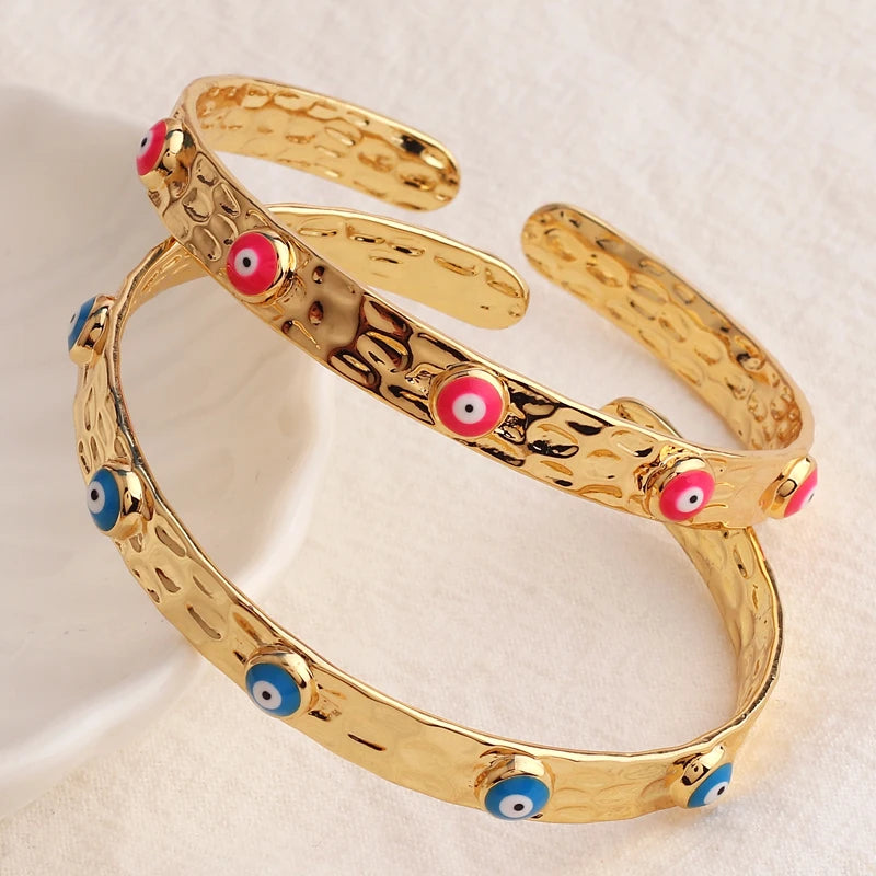 18k Evil Eye Indian Bangles