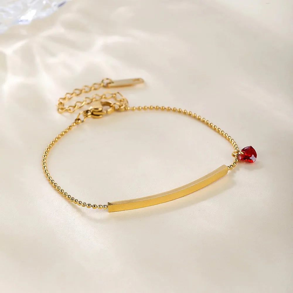 Heart Bar Bracelet