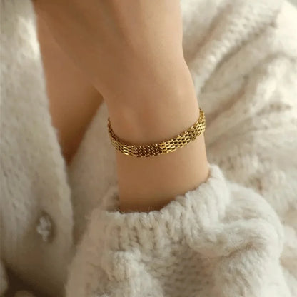 Textured Watch Belt Bracelet