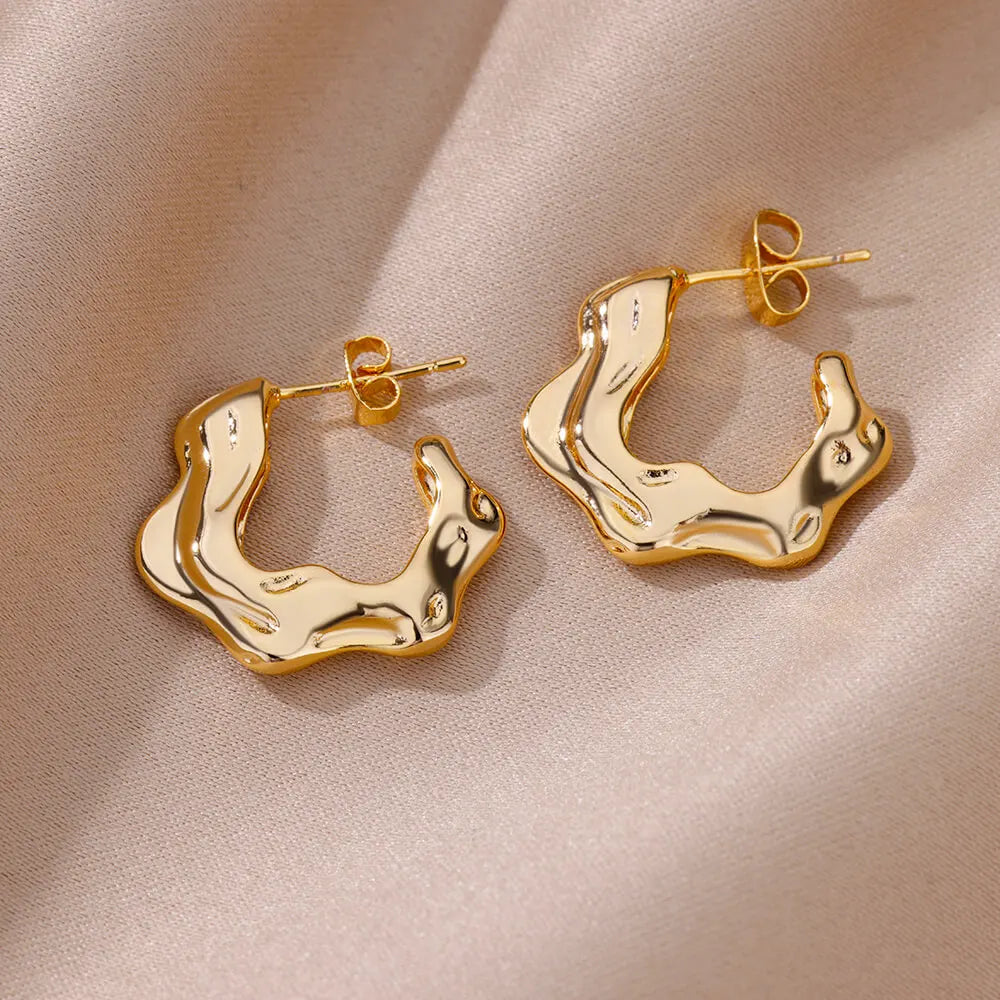 Irregular C Earring