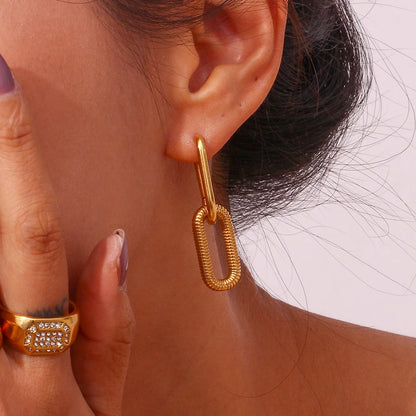 18k Textured Hoop Earrings