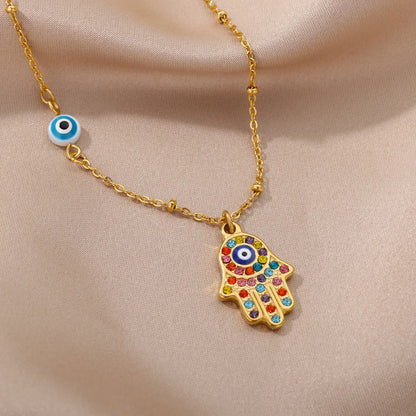 Colorful Evil Eye Necklace