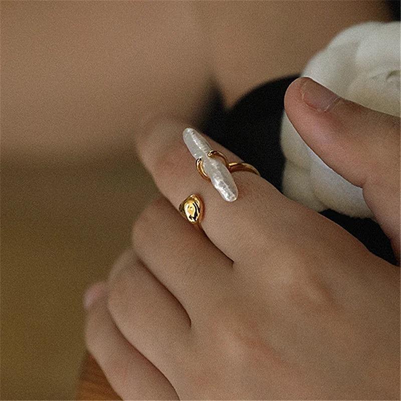 Long Pearl Ring