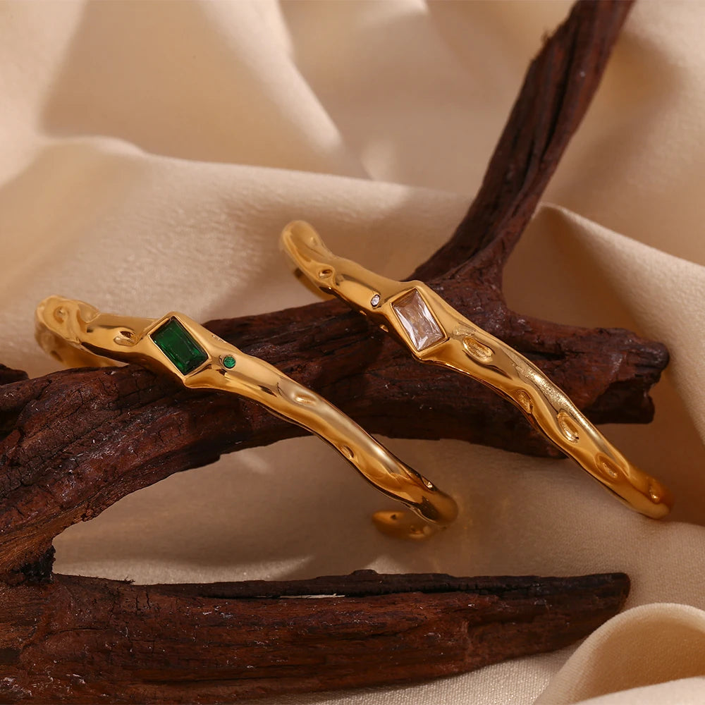 18k Irregular Twig Bracelet