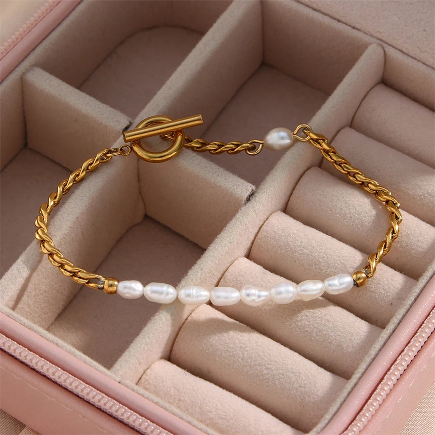 Irregular Pearl Fashion Bracelet