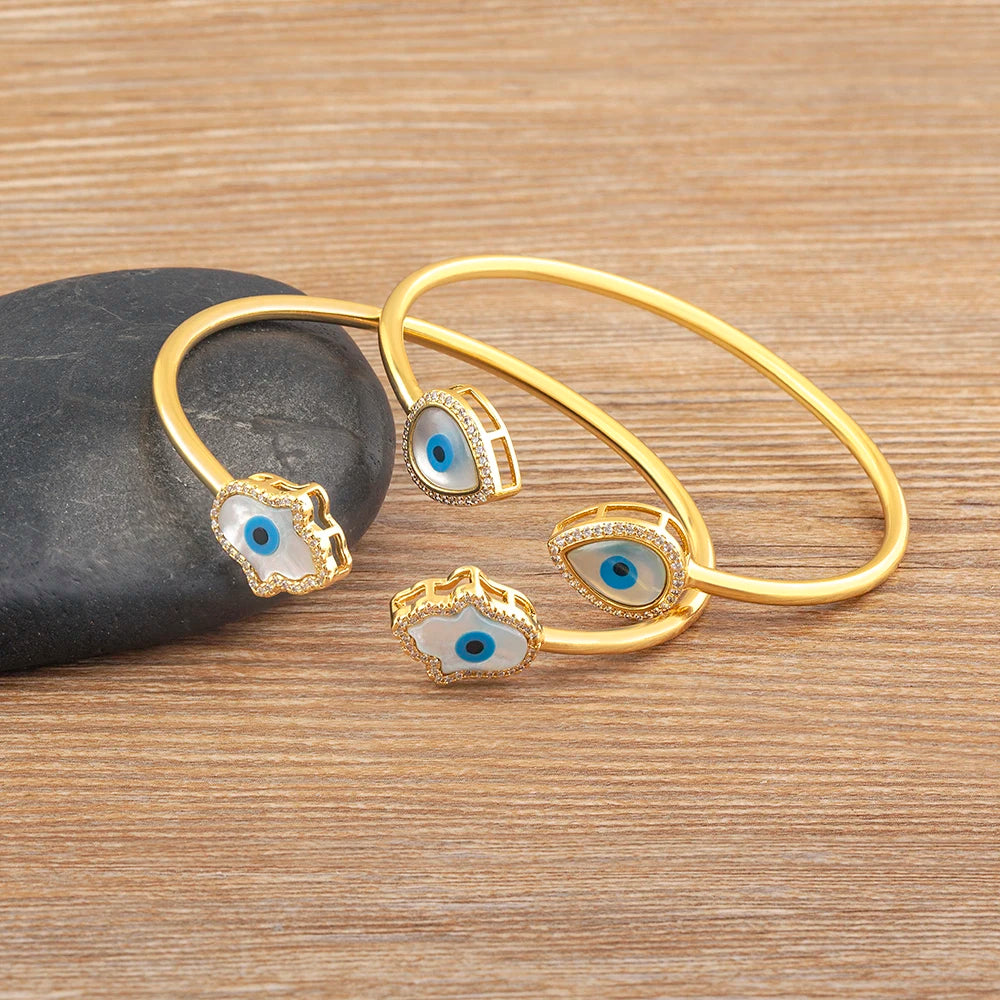 Open Evil Eye Bangles