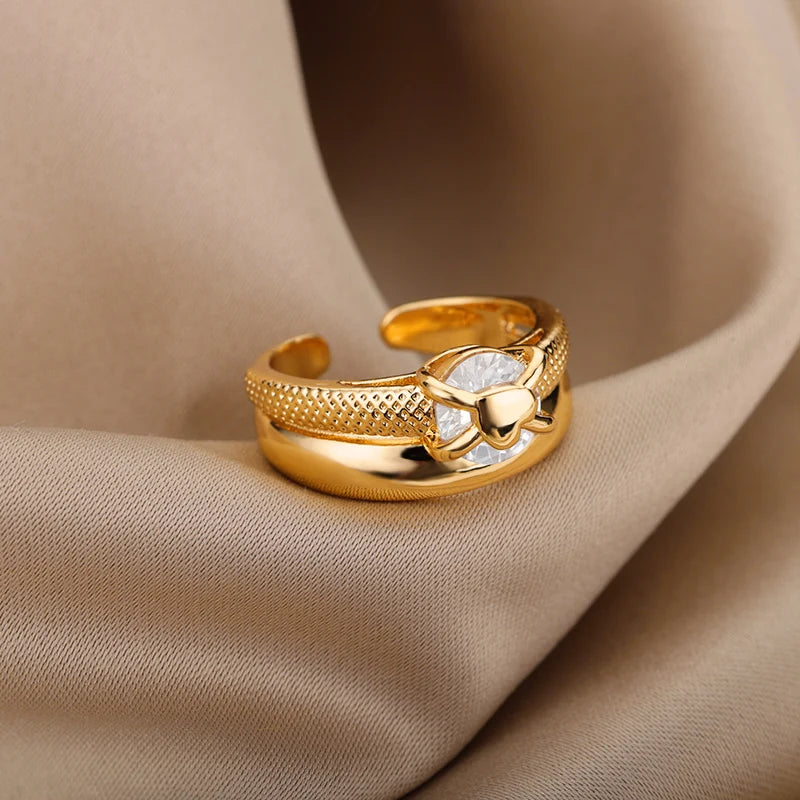 18k Golden Radiance Ring