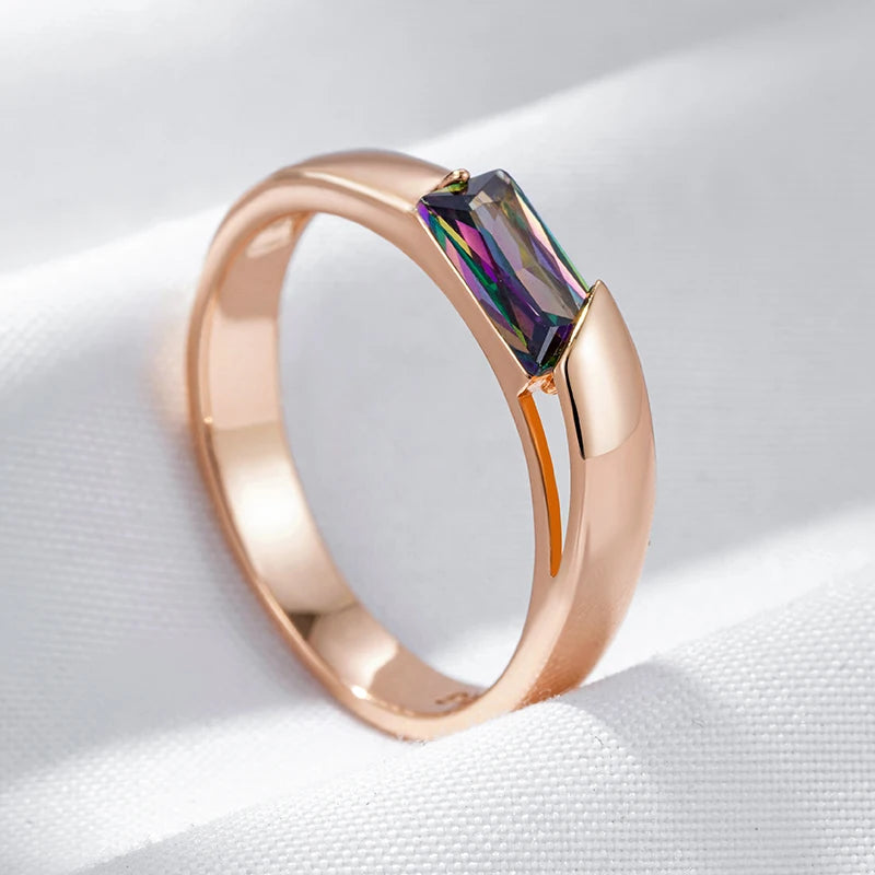 Iridescent Bar Ring