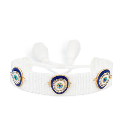 Adjustable Woven Evil Eye Bracelets