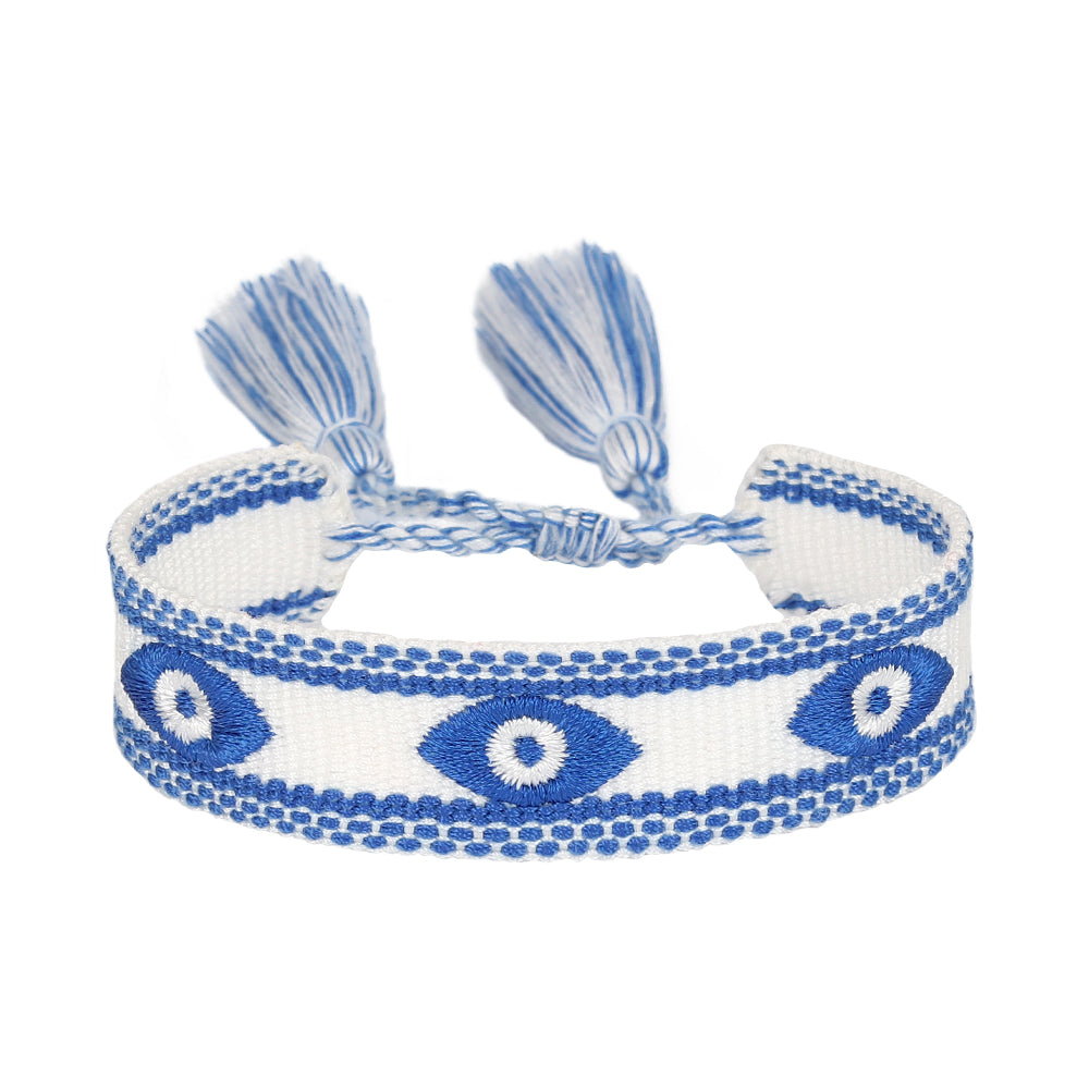 Adjustable Woven Evil Eye Bracelets