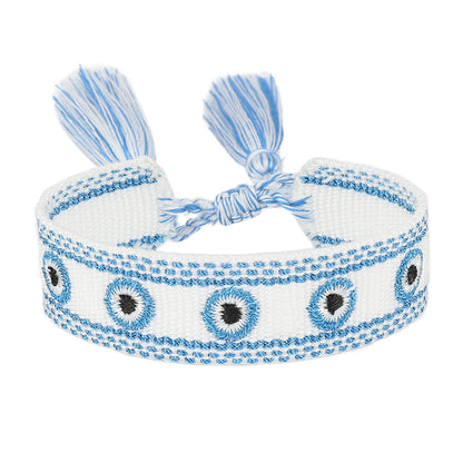 Adjustable Woven Evil Eye Bracelets