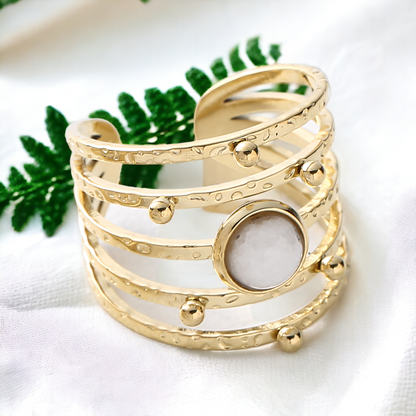 Multilayer Boho Stone Ring