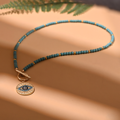 Colorful Boho Evil Eye Necklaces