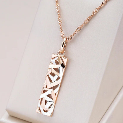 Geometric Drop Necklace