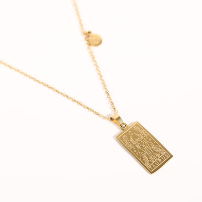 Vintage Zodiac Tarot Necklace